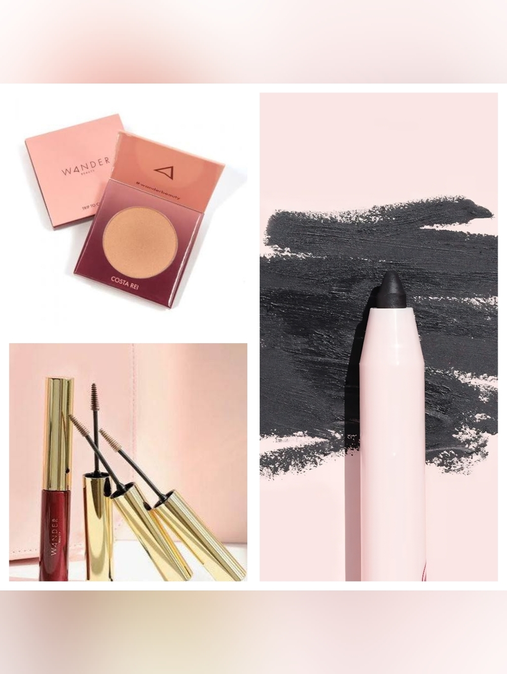 Wander Beauty - 3 Pack - Bronzer, Brow Gel, & Gel Eyeliner